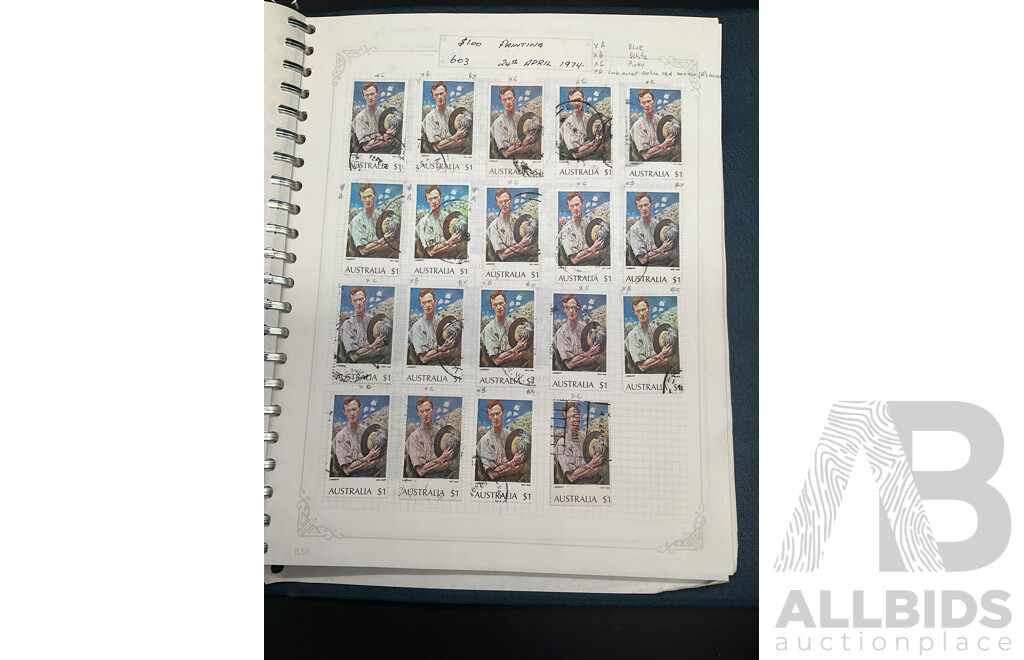 Album of Australian Mint and Cancelled Stamps - From 1960's - 1970's  Including 1966 Brown Q.E. II, 1968 Mexico Games, 1974 Christmas and More