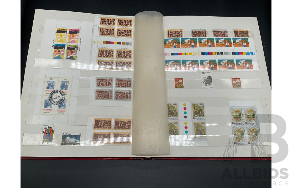 Album of Australian Mint and Cancelled Stamps - From 1980's   Including 1982 50th Anniversary of the ABC, Australian Animals Series 111 and More