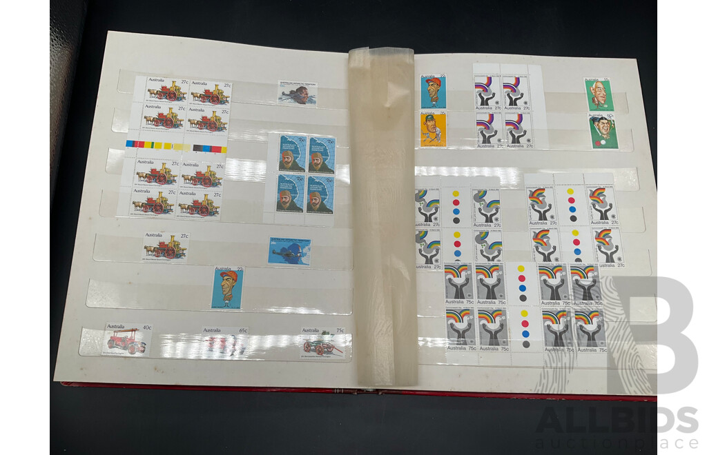 Album of Australian Mint and Cancelled Stamps - From 1980's   Including 1982 50th Anniversary of the ABC, Australian Animals Series 111 and More