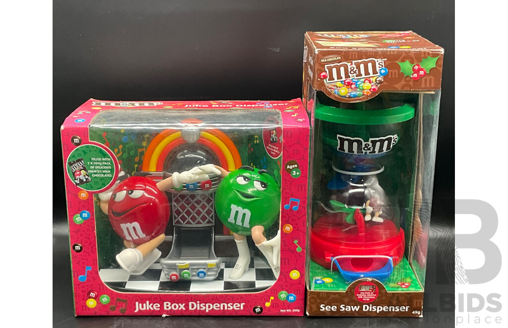 M&M's Juke Box Dispenser & See Saw Dispenser