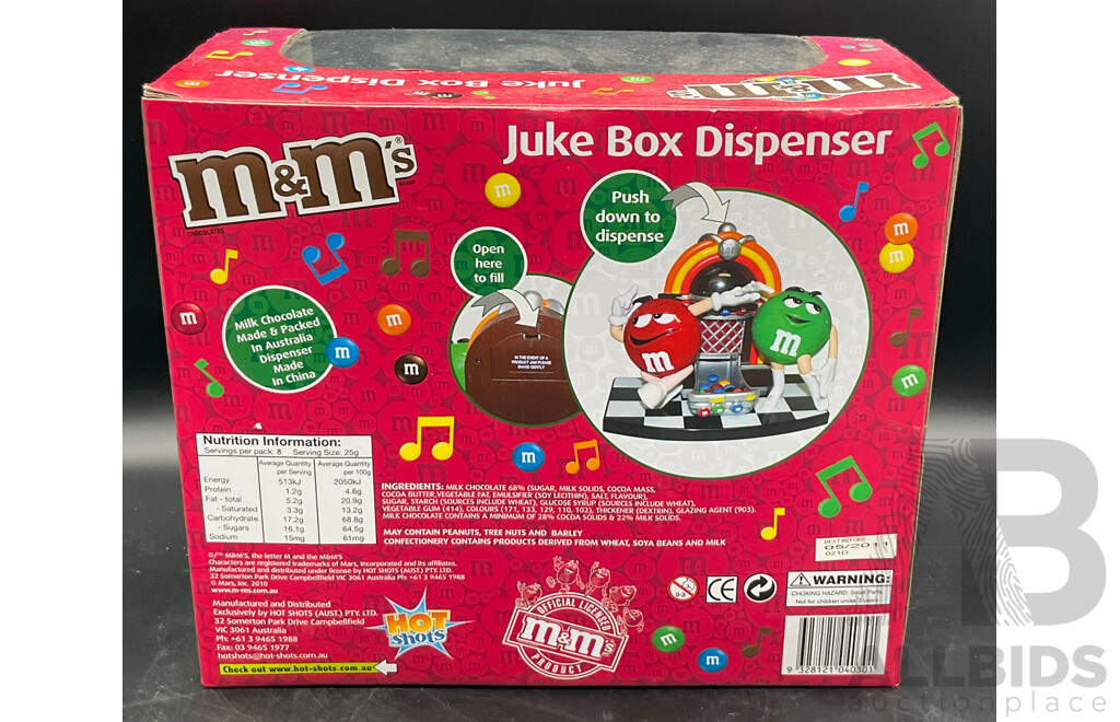 M&M's Juke Box Dispenser & See Saw Dispenser