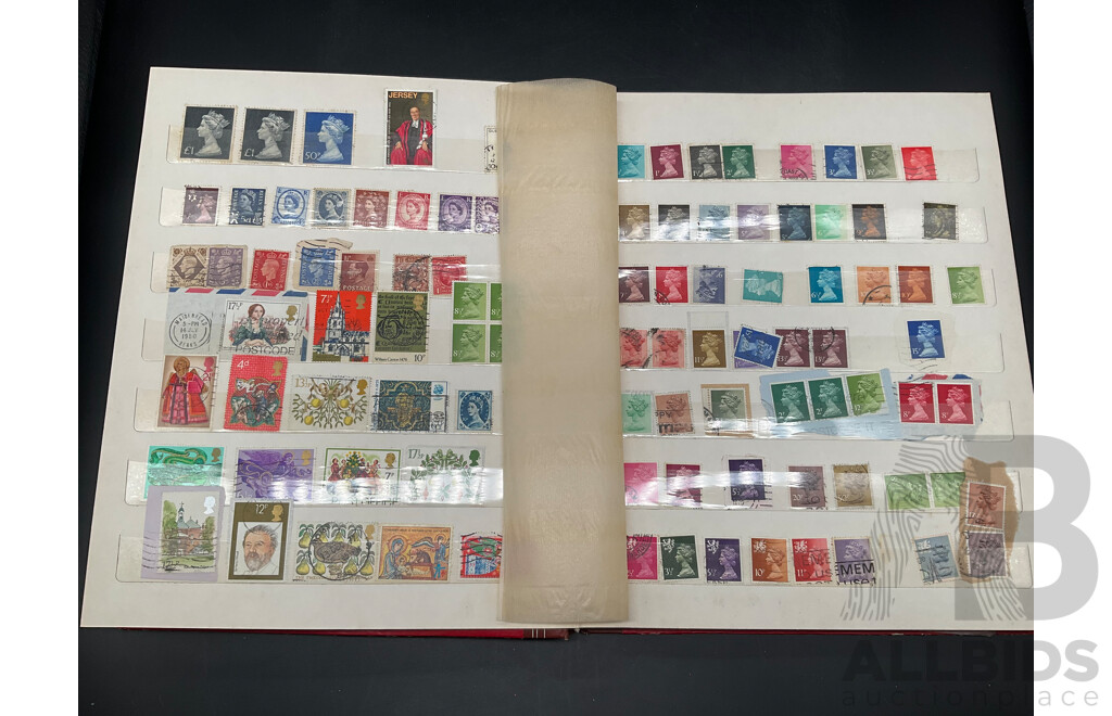 Collection of International Cancelled Stamps Including Spain, Rwanda, Nigeria, Monaco, Mexico, Malaysia and More