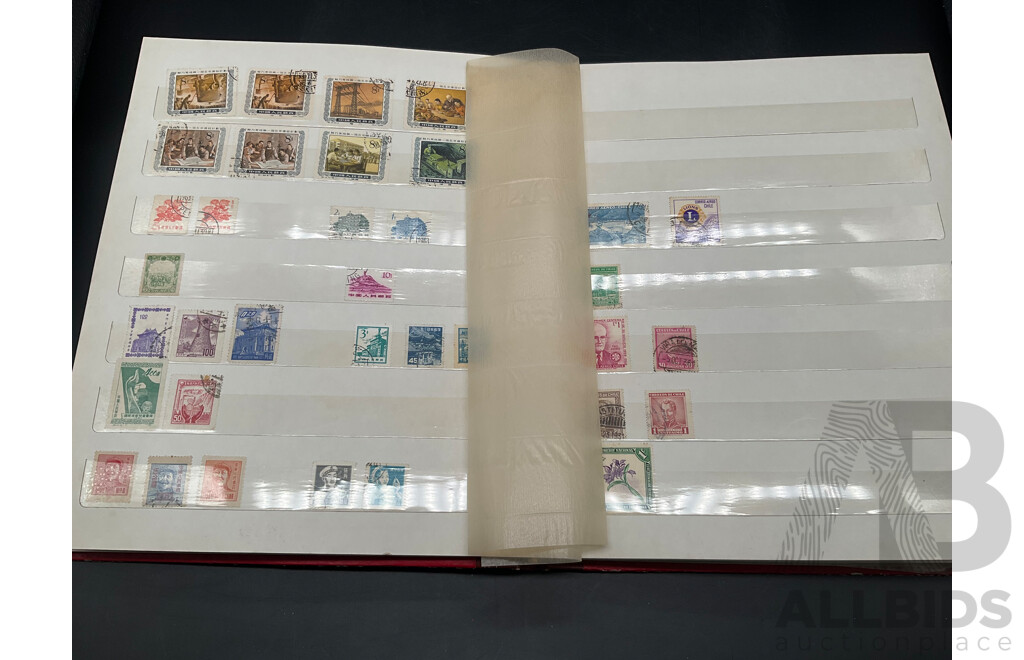 Collection of International Cancelled Stamps Including Spain, Rwanda, Nigeria, Monaco, Mexico, Malaysia and More