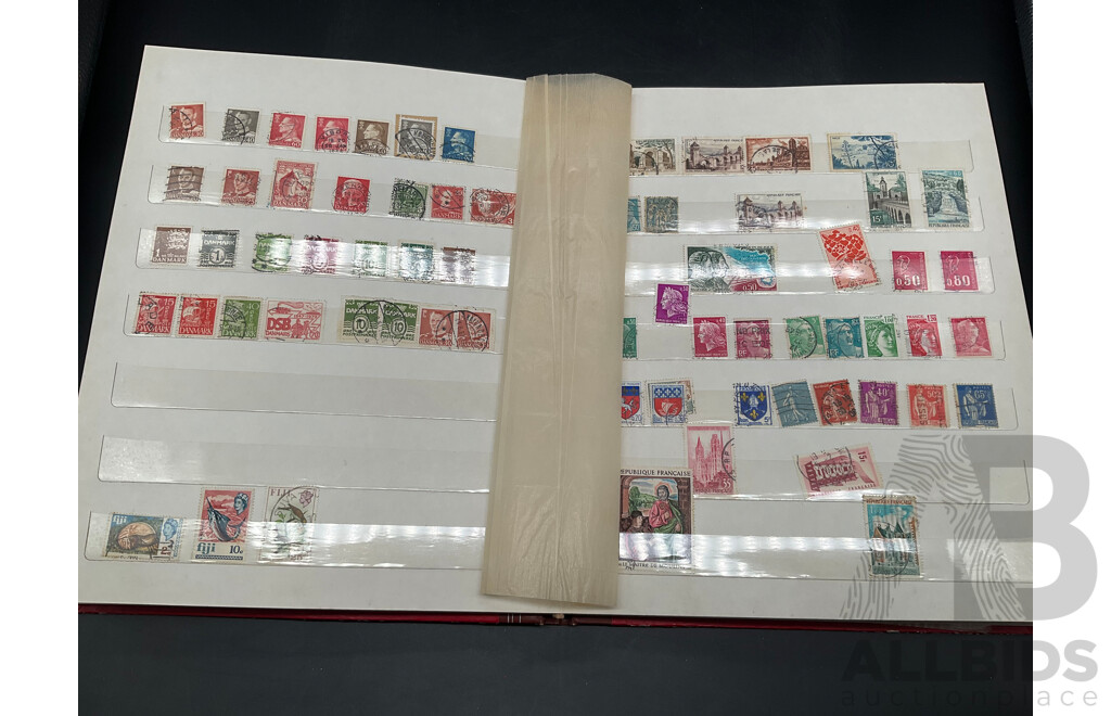 Collection of International Cancelled Stamps Including Spain, Rwanda, Nigeria, Monaco, Mexico, Malaysia and More