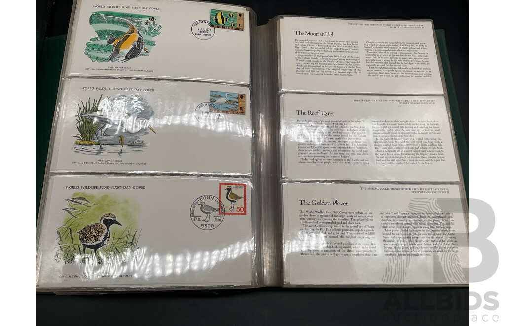 Official Collection of World Wildlife First Day Covers with Stamps 1970's