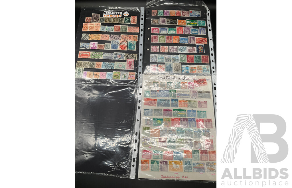 Collection of Australian and International Mint and Cancelled Stamps, Predecimal and Decimal Stamps