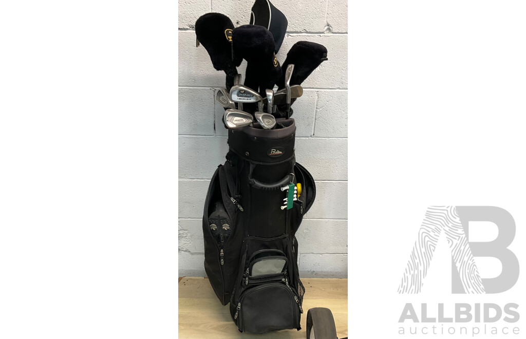 Assorted of Golf Gears Include Clubs,Balls, Bags and More