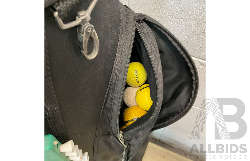 Assorted of Golf Gears Include Clubs,Balls, Bags and More