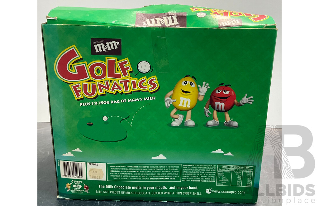 M&M's Golf Fanatics, Limited Edition Fire Truck Fun Collectible, WIld Adventures & Yellow M&M Figure