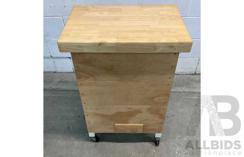 Bedside Table/ Kitchen Island W/ Wheels