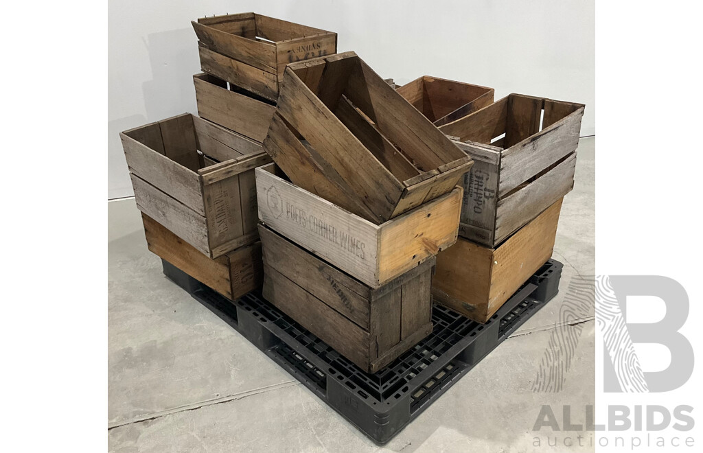 15x Wooden Crates