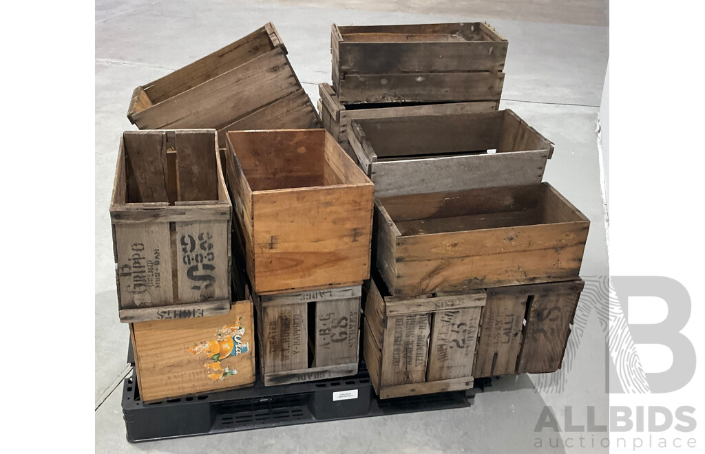 15x Wooden Crates