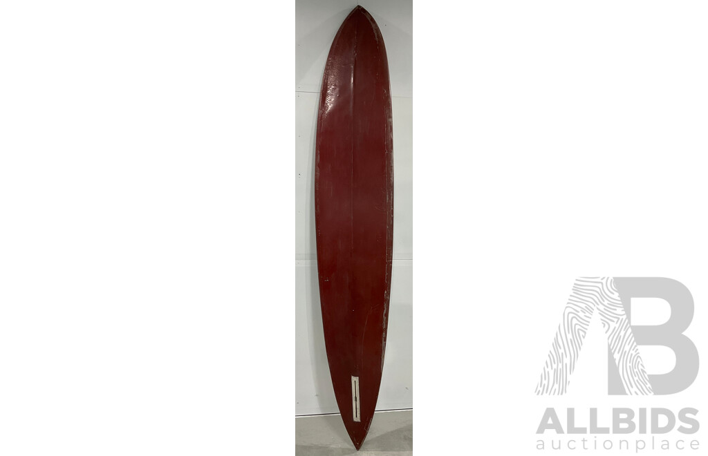 SURFBOARD 1980S V12 COLE 12FT BIG WAVE BOX FIN 10' X 20” X 2