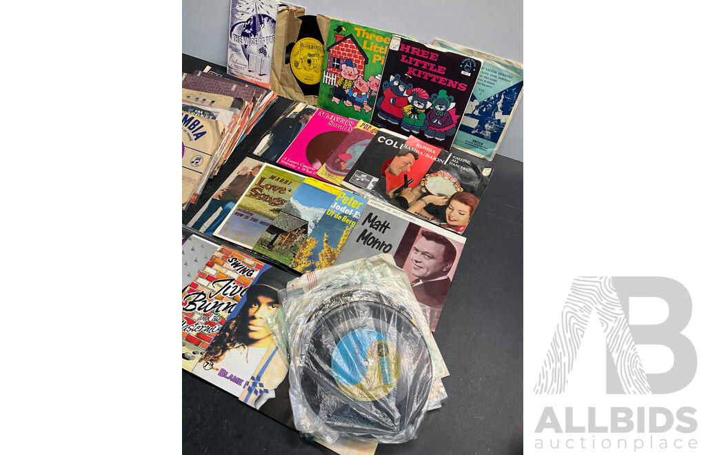 Collection of Vintage Vinyl 45s - Including Jimi Hendrix, EasyBeats, Rod Stewart, Cher, Tom Jones, Bluebird and Much More