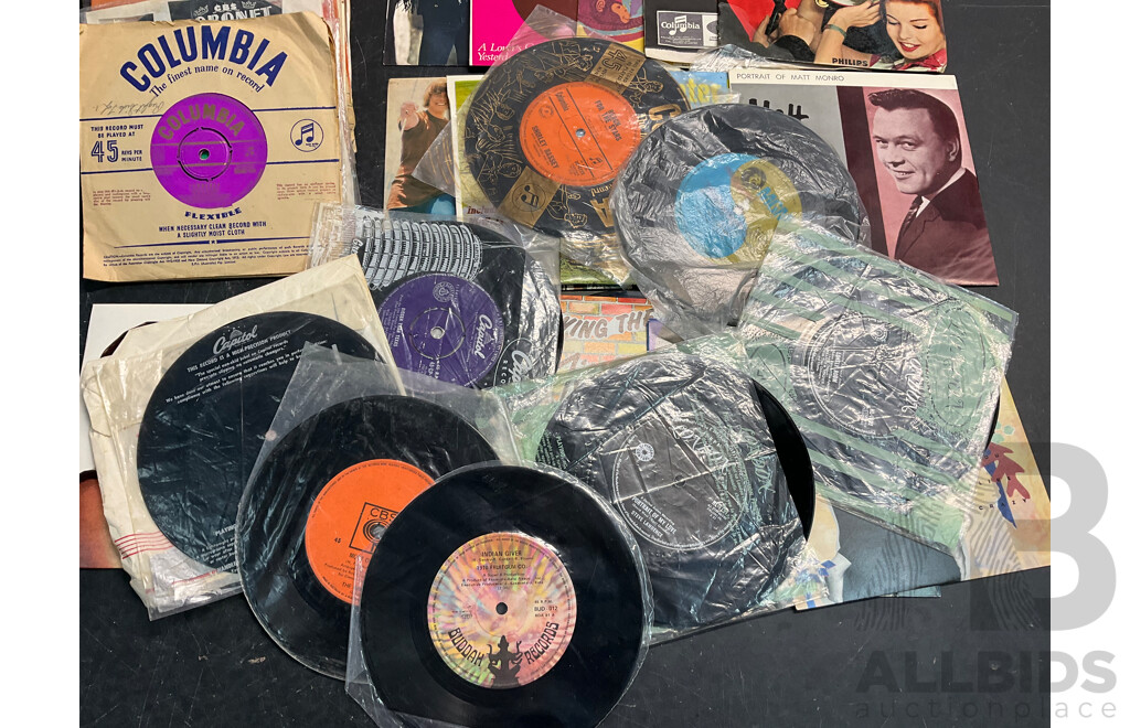 Collection of Vintage Vinyl 45s - Including Jimi Hendrix, EasyBeats, Rod Stewart, Cher, Tom Jones, Bluebird and Much More