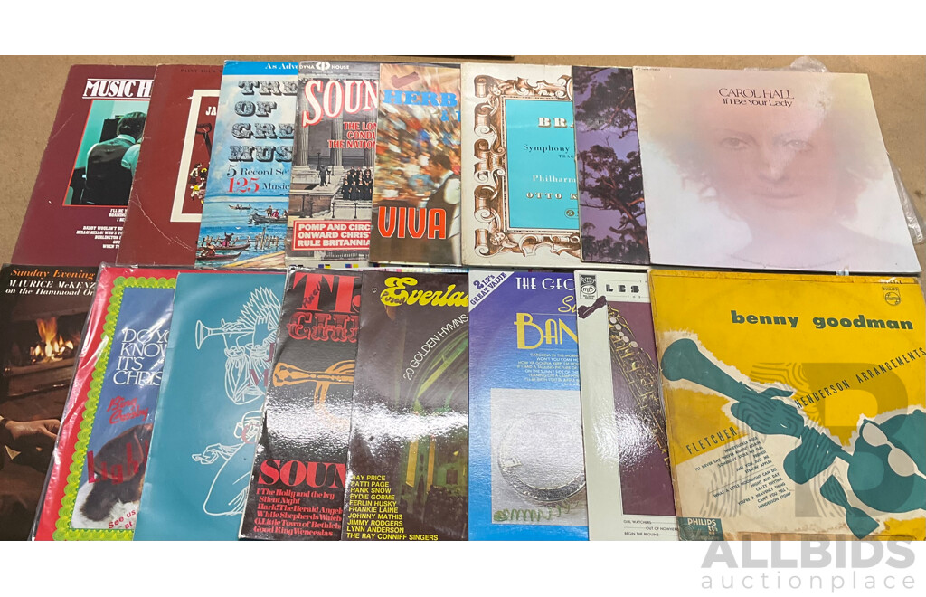 Collection of Vintage Vinyl LP Records - Over 100