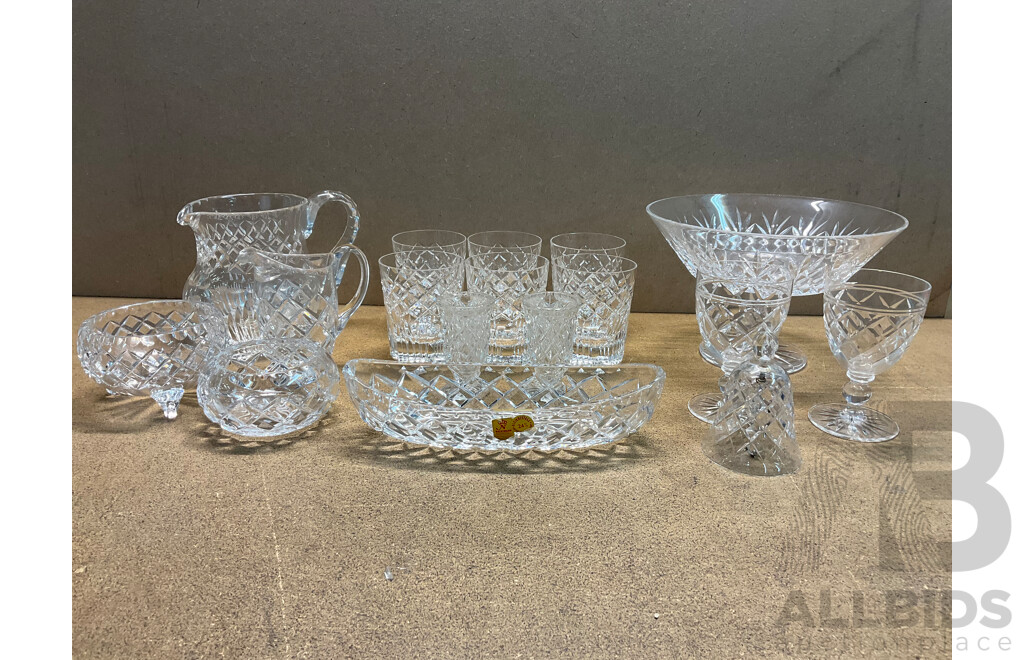 Assorted Crystal Glassware - Nachtmann Bleikristall, Royal Bavarian Crystal and More