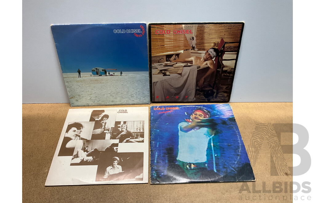 Collection of 4 Cold Chisel Vintage Vinyl LP Records