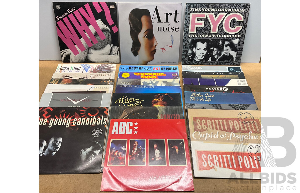 Collection of 22 Vintage Vinyl LP Records - Including FYC, John Farnham and Much More