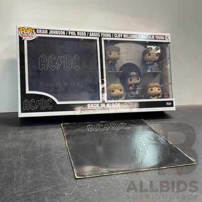 Collectable Funko Pop AC/DC - Back in Black  (Album Pack) Vinyl Figures & Vinyl Record