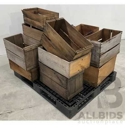 15x Wooden Crates