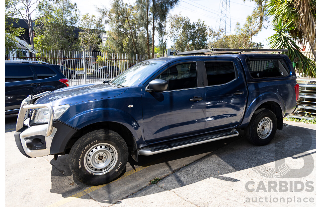 07/2017 Nissan Navara SL (4x4) 4WD D23 Series II Dual Cab Utility Deep Sapphire Blue Turbo Diesel 2.3L