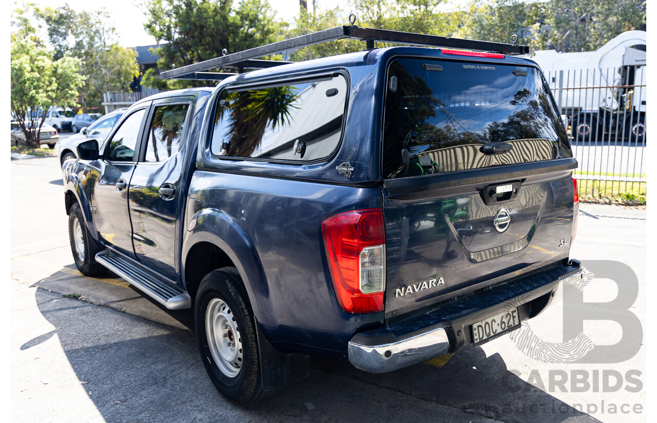 07/2017 Nissan Navara SL (4x4) 4WD D23 Series II Dual Cab Utility Deep Sapphire Blue Turbo Diesel 2.3L