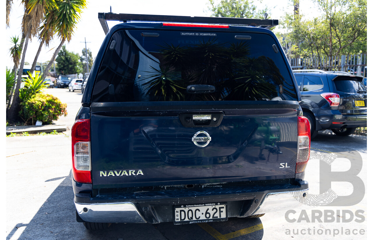 07/2017 Nissan Navara SL (4x4) 4WD D23 Series II Dual Cab Utility Deep Sapphire Blue Turbo Diesel 2.3L