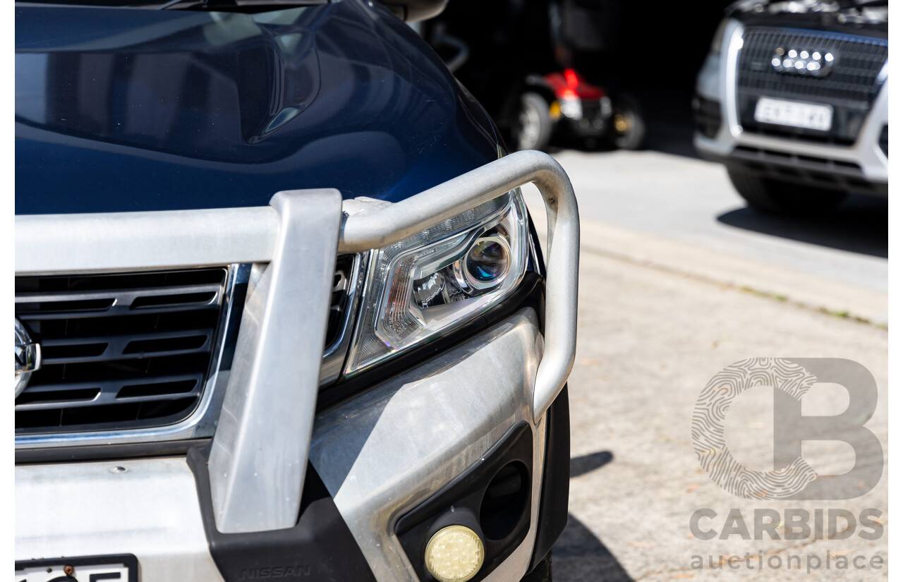 07/2017 Nissan Navara SL (4x4) 4WD D23 Series II Dual Cab Utility Deep Sapphire Blue Turbo Diesel 2.3L