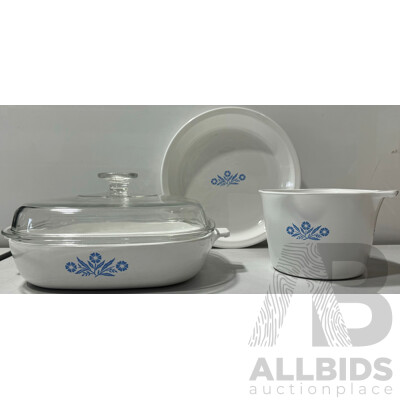 Corning ware Ceramic Casserol, Pie Pot and Sauce Maker