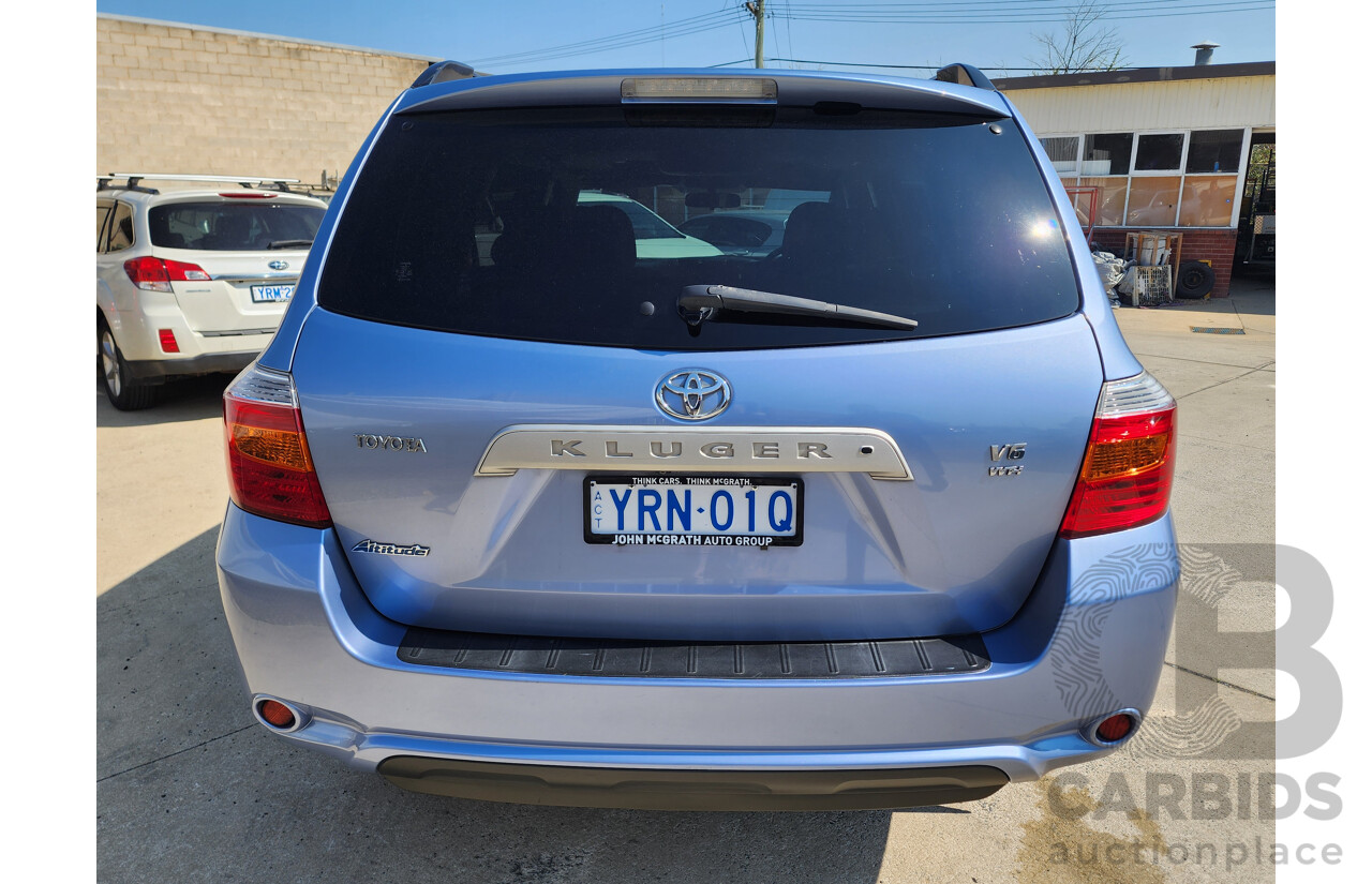 4/2010 Toyota Kluger Altitude (fwd) 7 SEAT GSU40R 4d Wagon White 3.5L