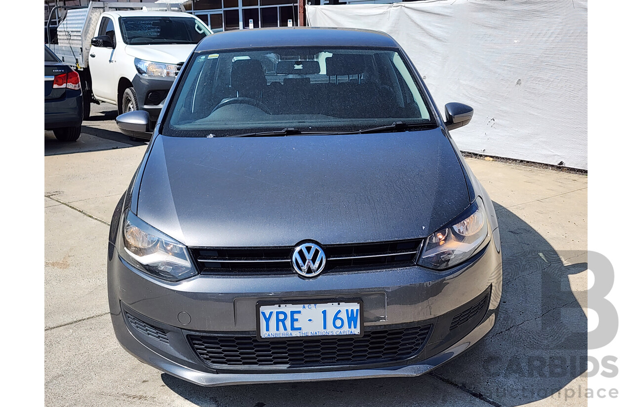 7/2012 Volkswagen Polo 77 TSI Comfortline 6R MY12 5d Hatchback Grey 1.2L