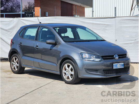 7/2012 Volkswagen Polo 77 TSI Comfortline 6R MY12 5d Hatchback Grey 1.2L