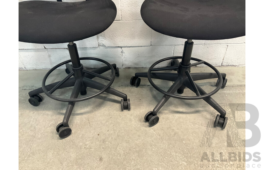 Humanscale Mesh Back Drafting Chair - Lot of 2 - ORP $3000