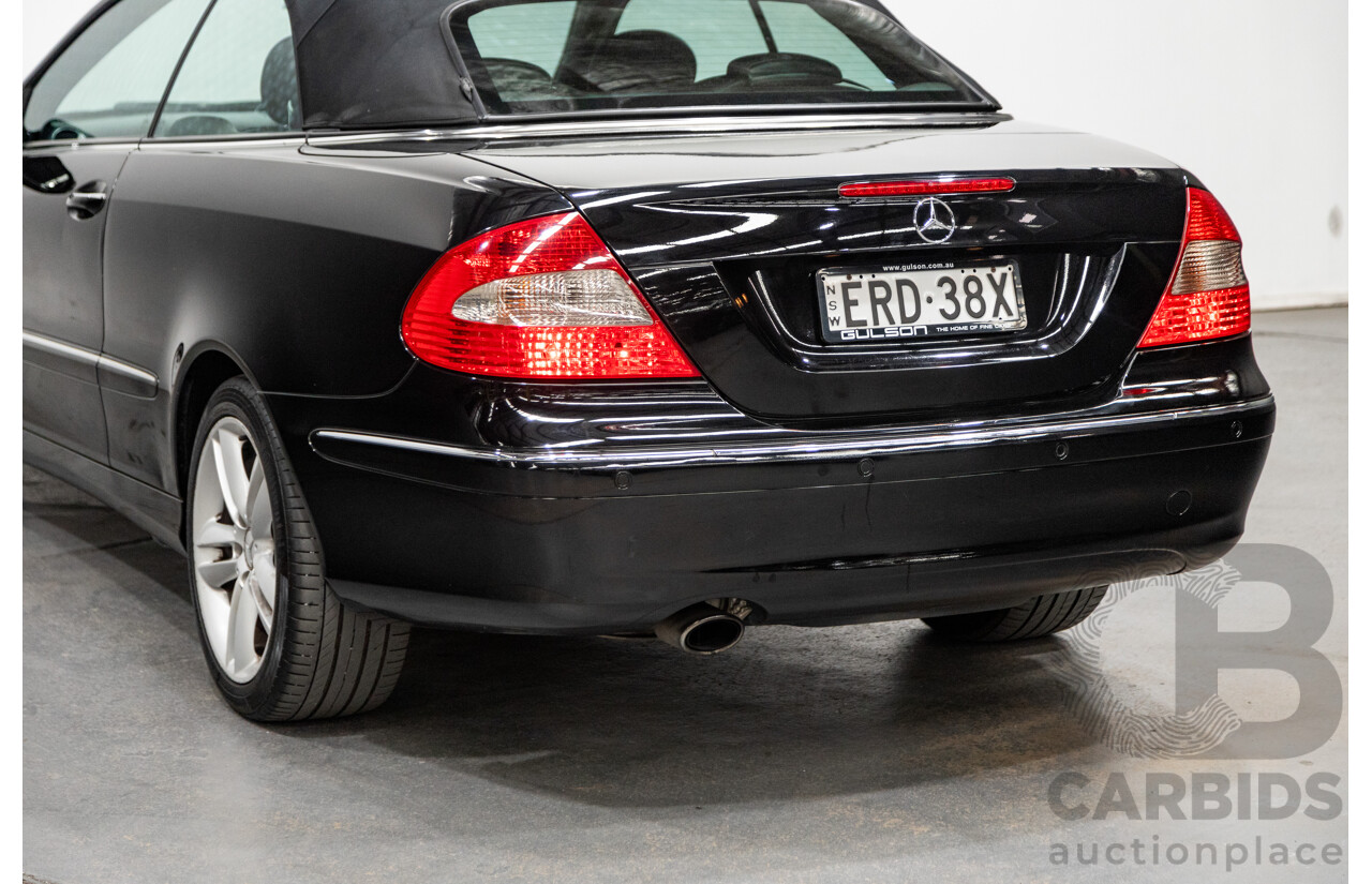 3/2006 Mercedes-Benz CLK200 Avantgarde C209 MY06 2d Cabriolet Black 1.8L