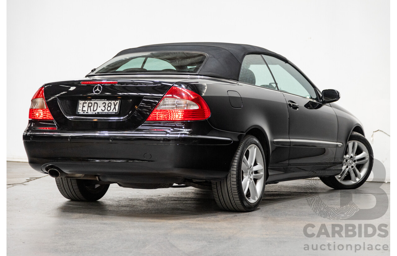 3/2006 Mercedes-Benz CLK200 Avantgarde C209 MY06 2d Cabriolet Black 1.8L