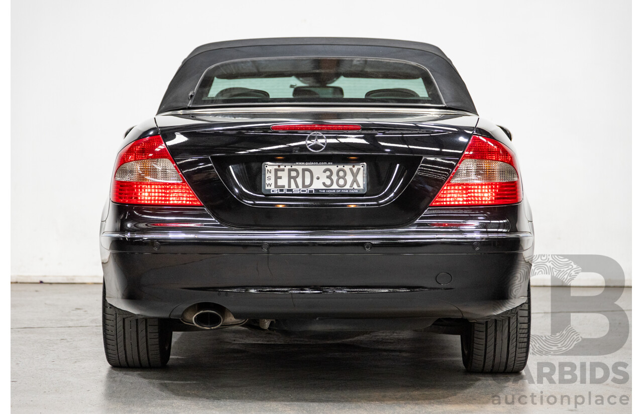 3/2006 Mercedes-Benz CLK200 Avantgarde C209 MY06 2d Cabriolet Black 1.8L