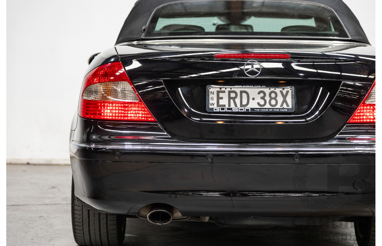 3/2006 Mercedes-Benz CLK200 Avantgarde C209 MY06 2d Cabriolet Black 1.8L