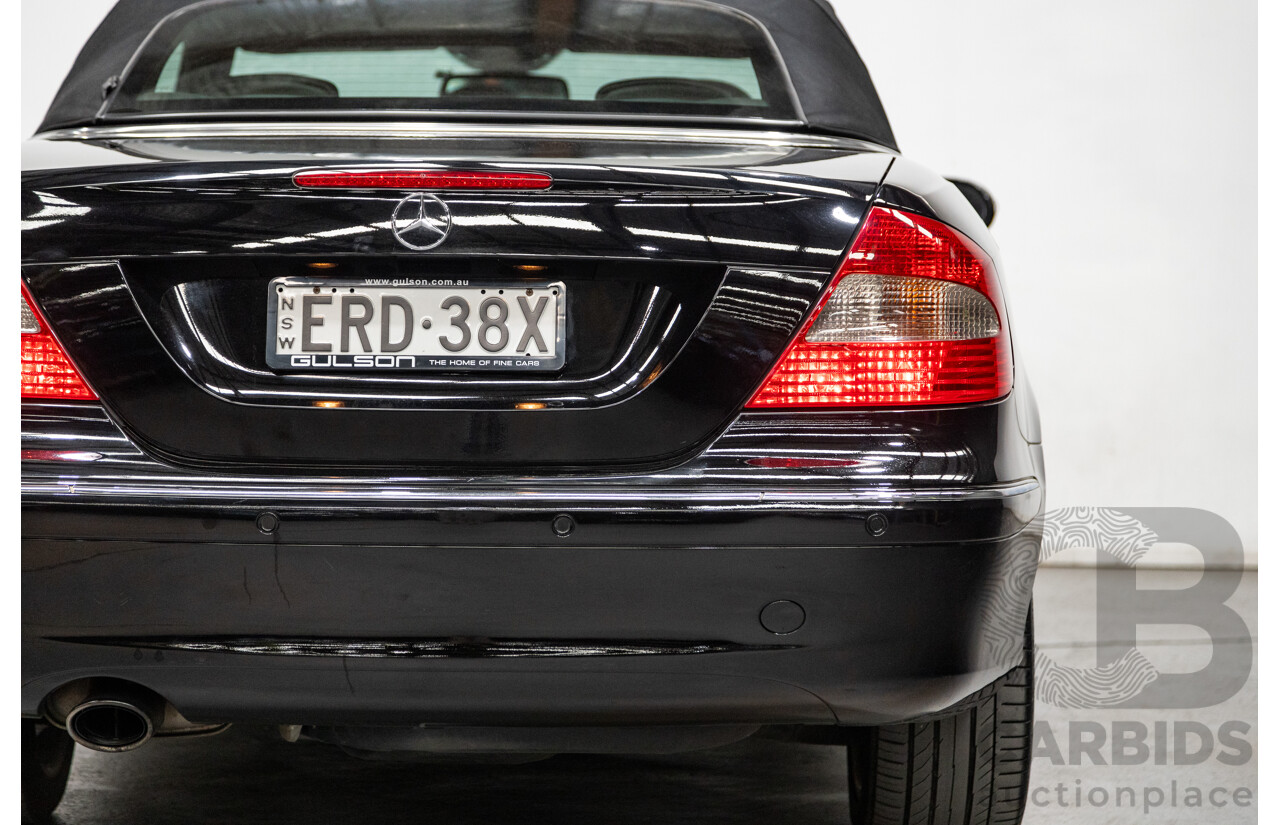 3/2006 Mercedes-Benz CLK200 Avantgarde C209 MY06 2d Cabriolet Black 1.8L