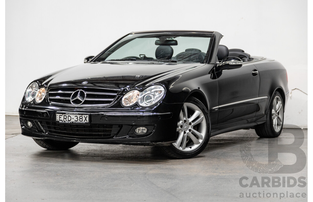 3/2006 Mercedes-Benz CLK200 Avantgarde C209 MY06 2d Cabriolet Black 1.8L