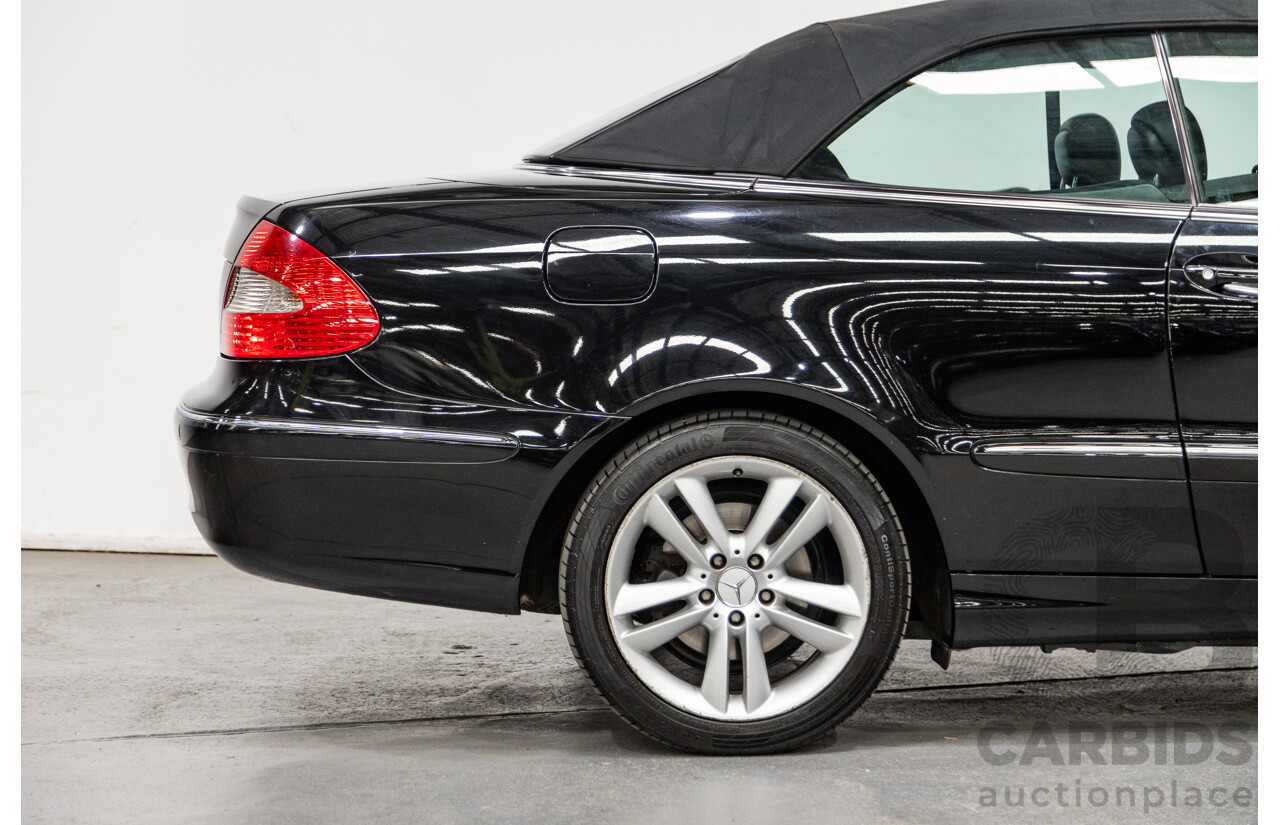 3/2006 Mercedes-Benz CLK200 Avantgarde C209 MY06 2d Cabriolet Black 1.8L