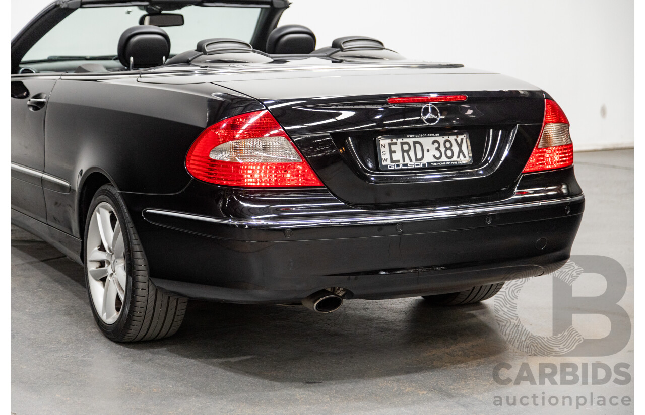 3/2006 Mercedes-Benz CLK200 Avantgarde C209 MY06 2d Cabriolet Black 1.8L