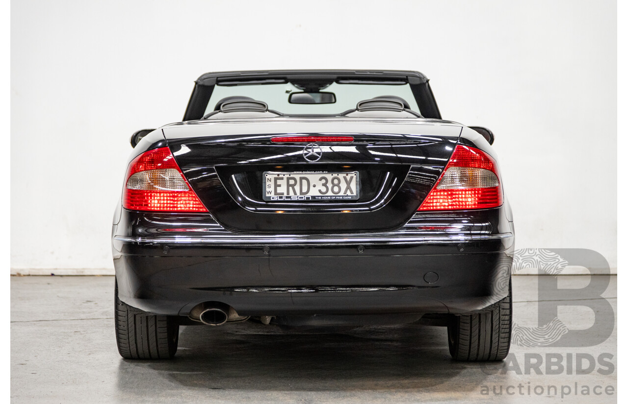 3/2006 Mercedes-Benz CLK200 Avantgarde C209 MY06 2d Cabriolet Black 1.8L