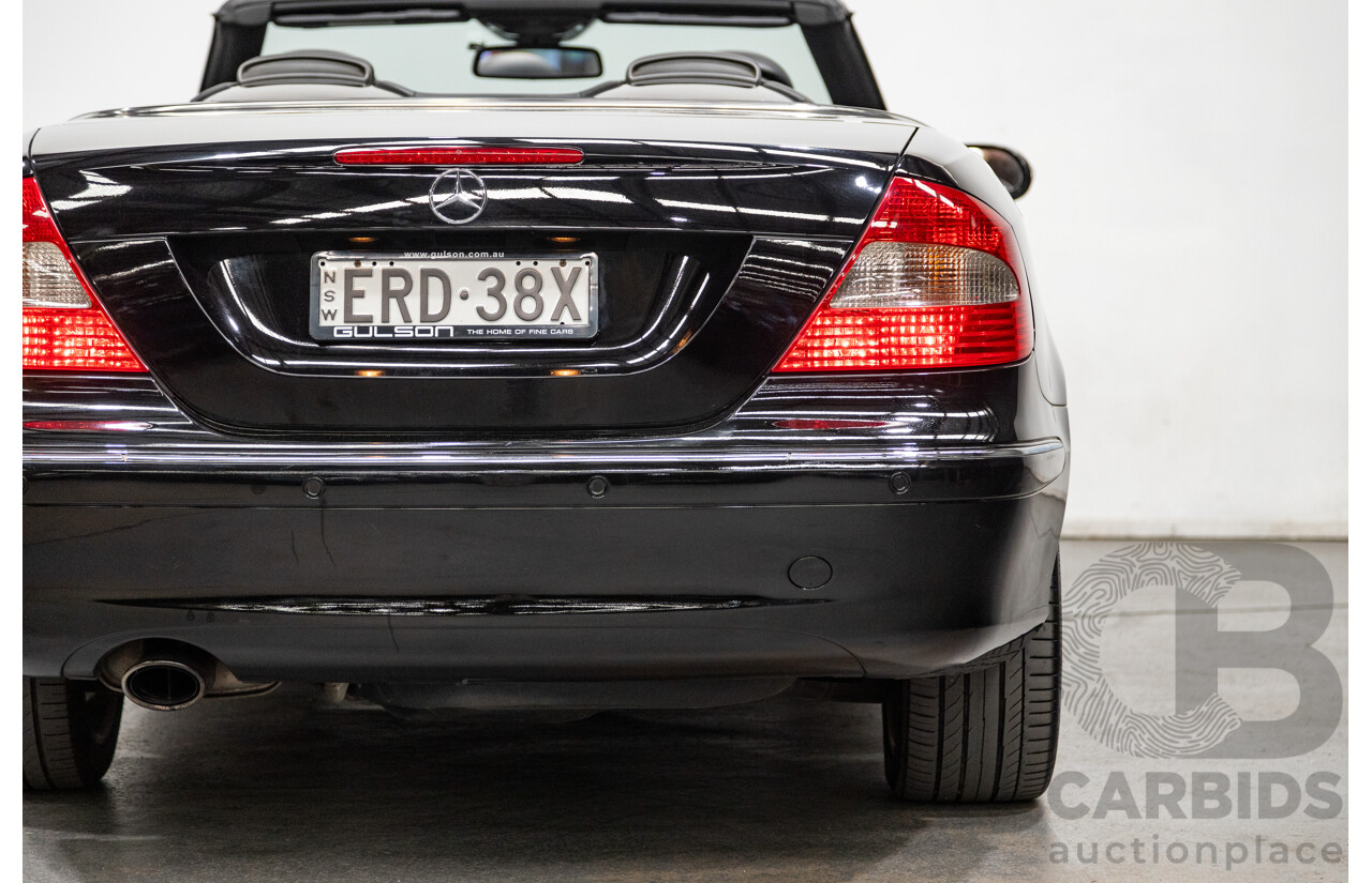 3/2006 Mercedes-Benz CLK200 Avantgarde C209 MY06 2d Cabriolet Black 1.8L