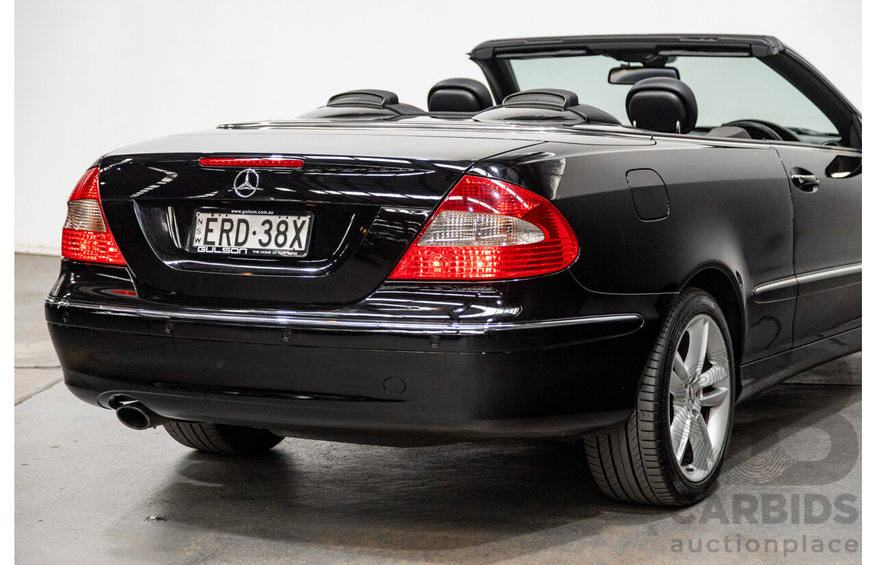 3/2006 Mercedes-Benz CLK200 Avantgarde C209 MY06 2d Cabriolet Black 1.8L