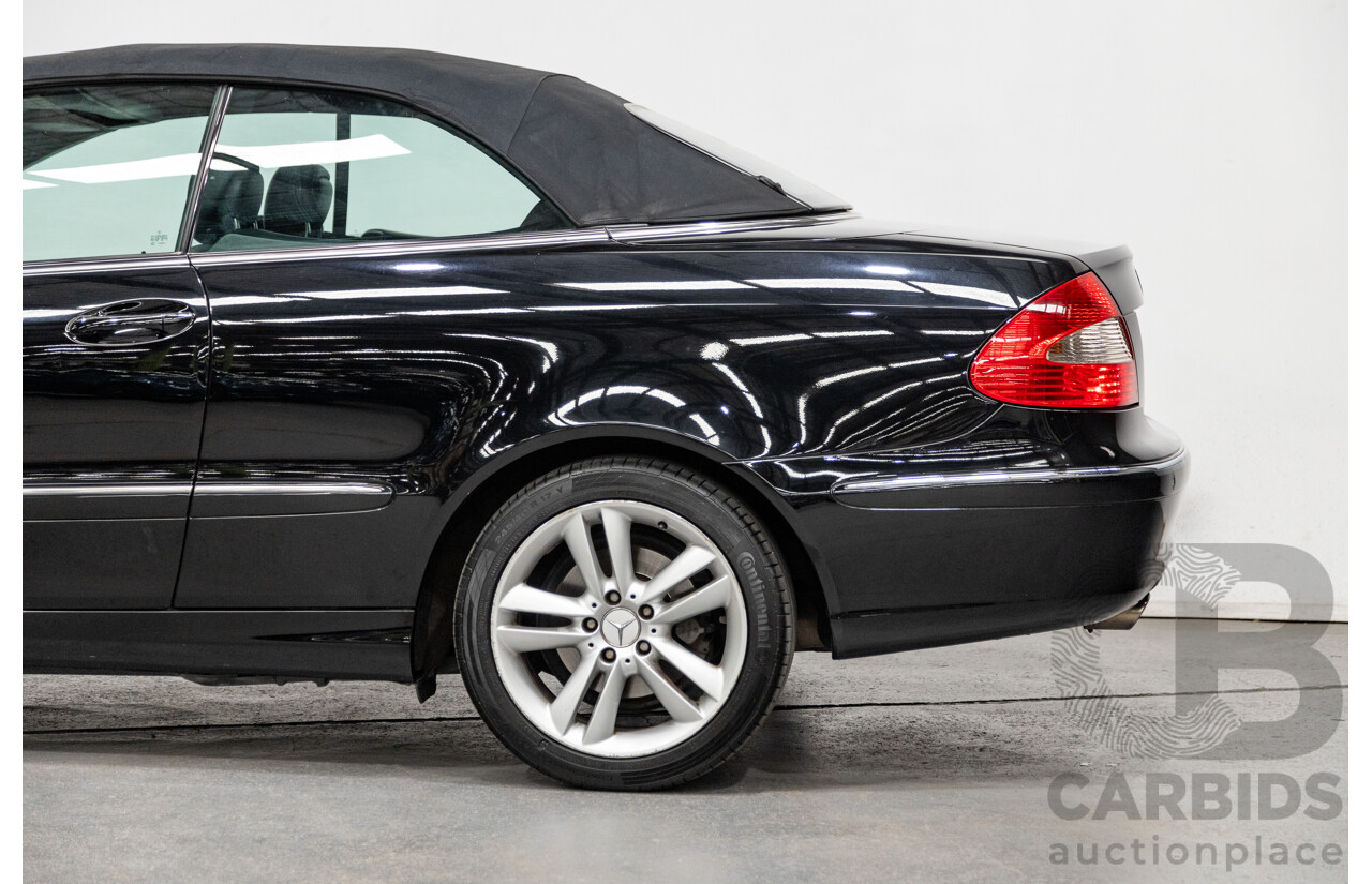 3/2006 Mercedes-Benz CLK200 Avantgarde C209 MY06 2d Cabriolet Black 1.8L