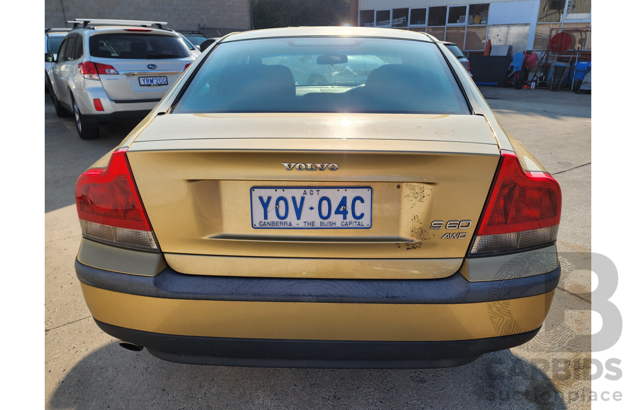 9/2003 Volvo S60 AWD  4d Sedan Gold 2.4L