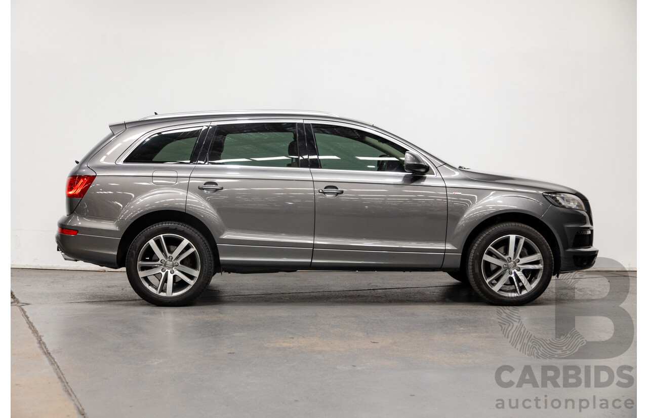 7/2011 Audi Q7 3.0 TDI Quattro (AWD) S-Line Package MY11 4d Wagon Condor Grey Metallic Turbo Diesel V6 3.0L - 7 Seater