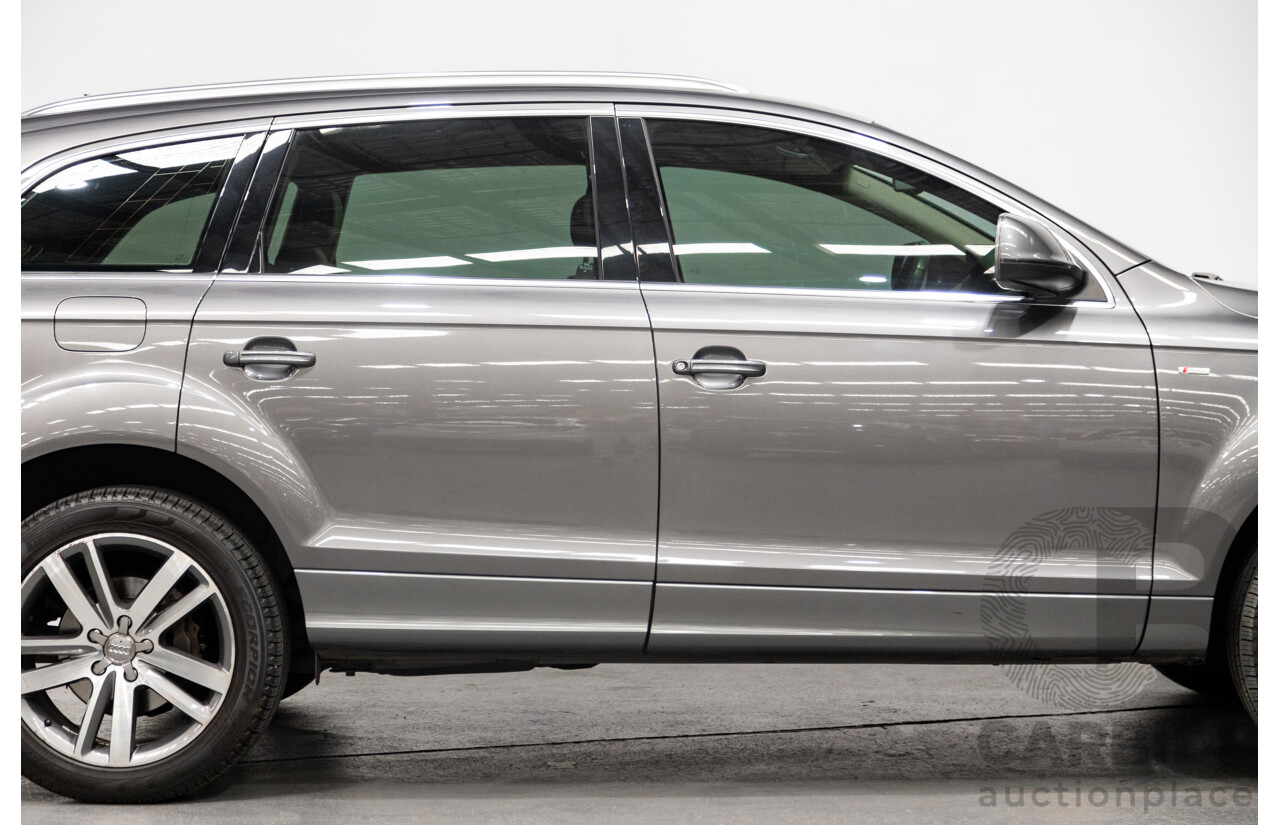 7/2011 Audi Q7 3.0 TDI Quattro (AWD) S-Line Package MY11 4d Wagon Condor Grey Metallic Turbo Diesel V6 3.0L - 7 Seater