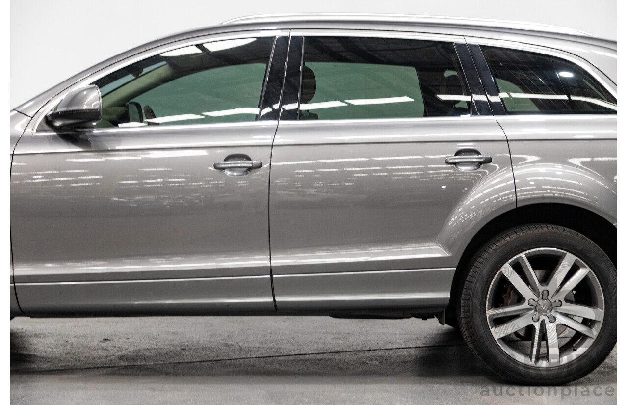 7/2011 Audi Q7 3.0 TDI Quattro (AWD) S-Line Package MY11 4d Wagon Condor Grey Metallic Turbo Diesel V6 3.0L - 7 Seater